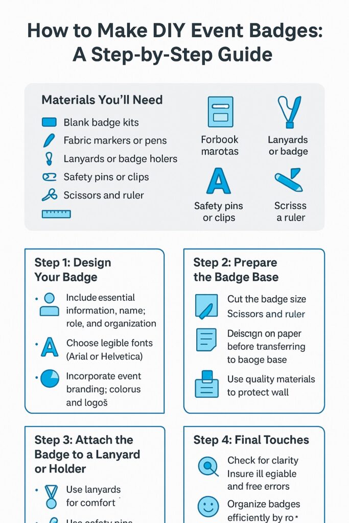 how to make diy event badge